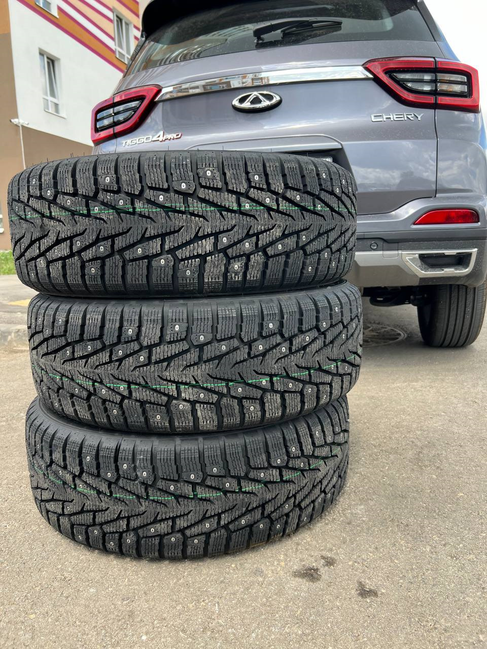 №026 Зима близко — Chery Tiggo 4 Pro, 1,5 л, 2024 года | шины | DRIVE2