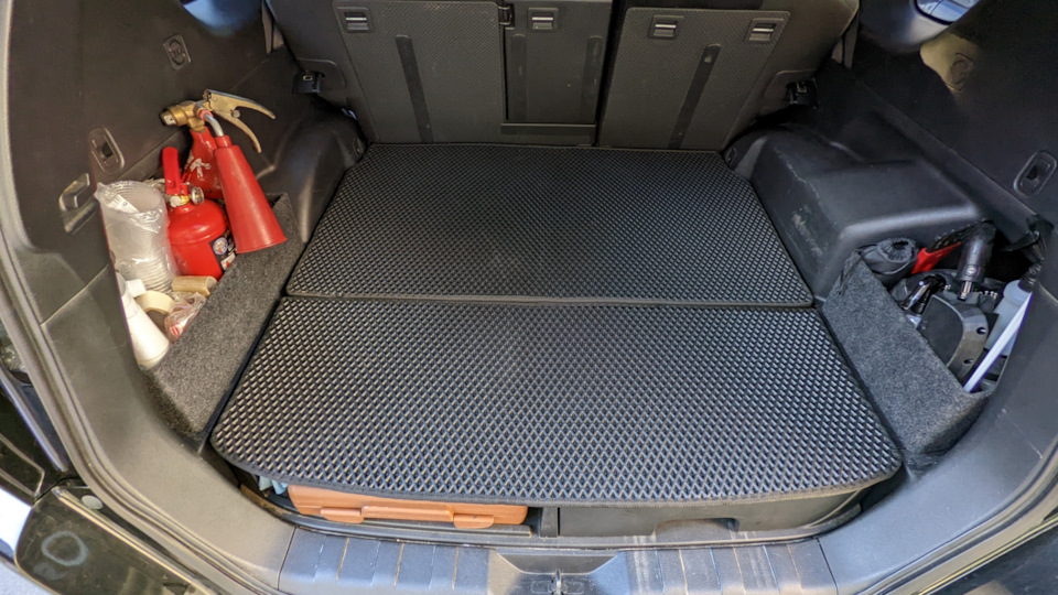 64. Коврик в багажник, переделка. — Nissan X-Trail II (t31), 2 л, 2014 ...