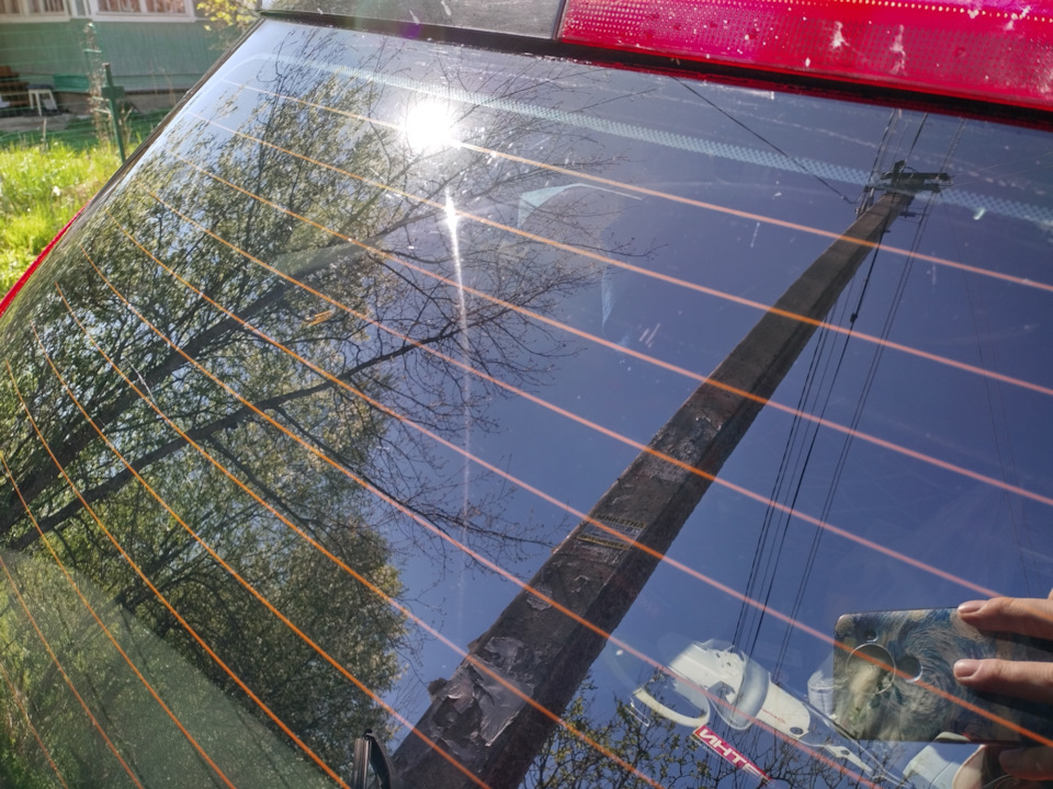Полировка стекла оксидом церия — Renault Megane II, 1,6 л, 2008 года ...