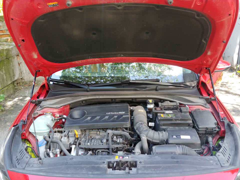 Пневмоупоры для капота. — Hyundai i30 (3G), 1,4 л, 2018 года | тюнинг ...