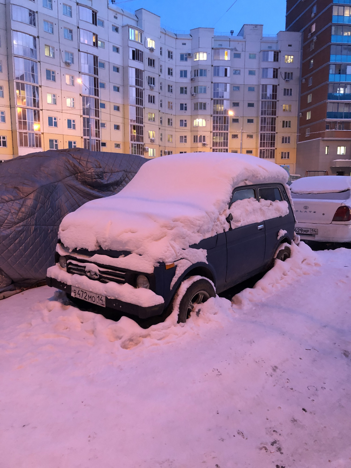 Участь нивы зимой в Якутии — Lada 4x4 3D, 1,7 л, 2000 года | фотография |  DRIVE2