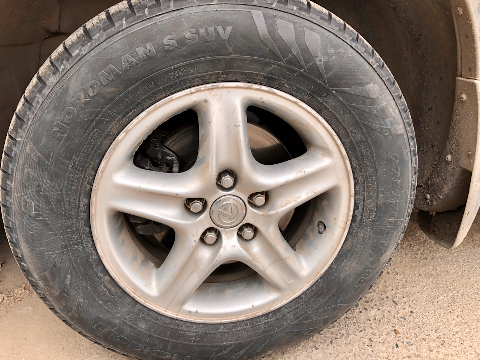 Nokian Nordman S SUV 225/70/16 — Lexus RX (1G), 3 л, 2001 года | шины ...
