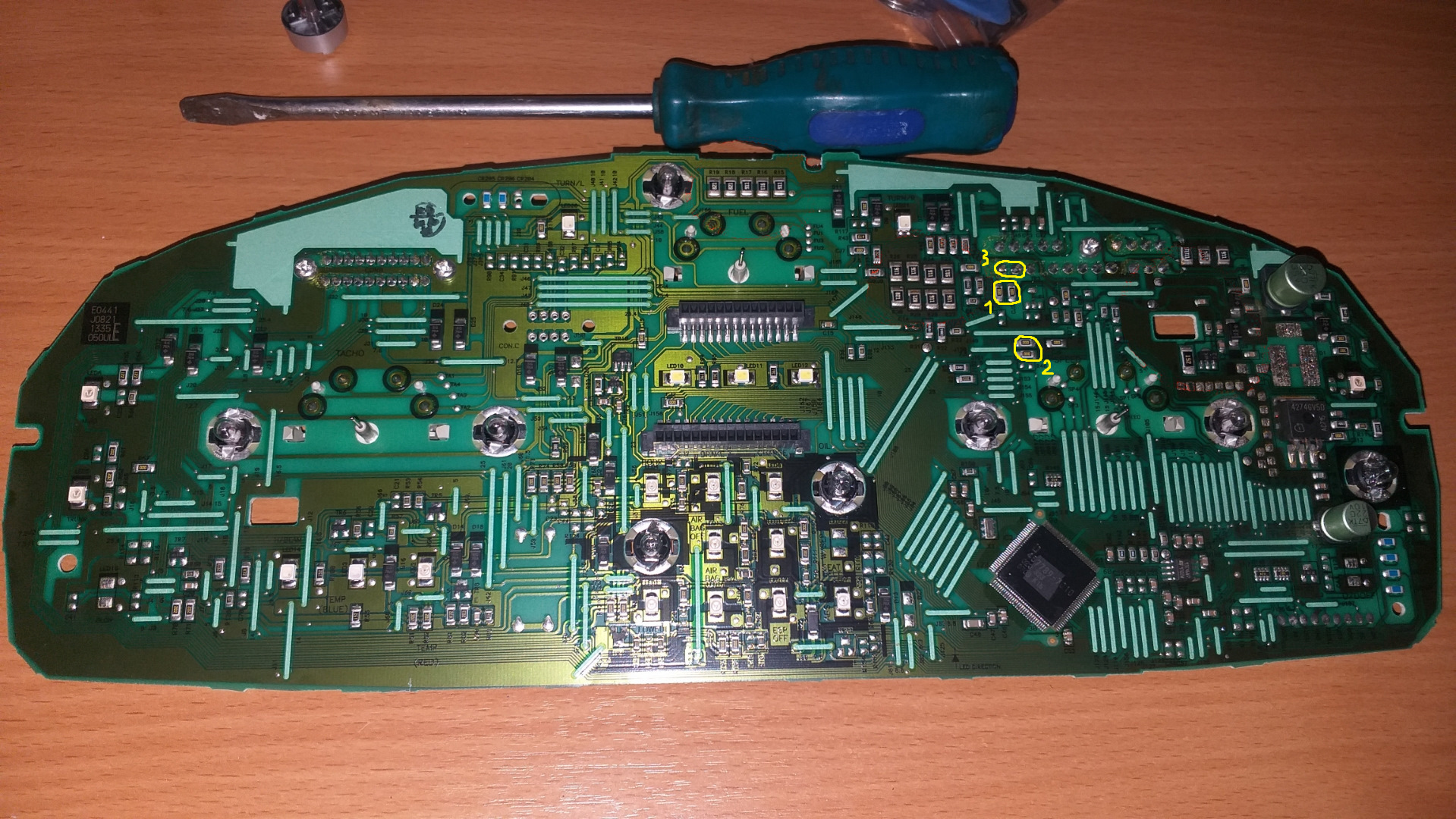 Ремонт сгоревшей подсветки приборов Hyundai Getz — Hyundai Getz, 1,4 л ...