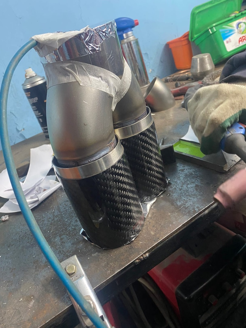 выхлопная система с нержавейки — BMW 5 series (E60), 3 л, 2005 года ...