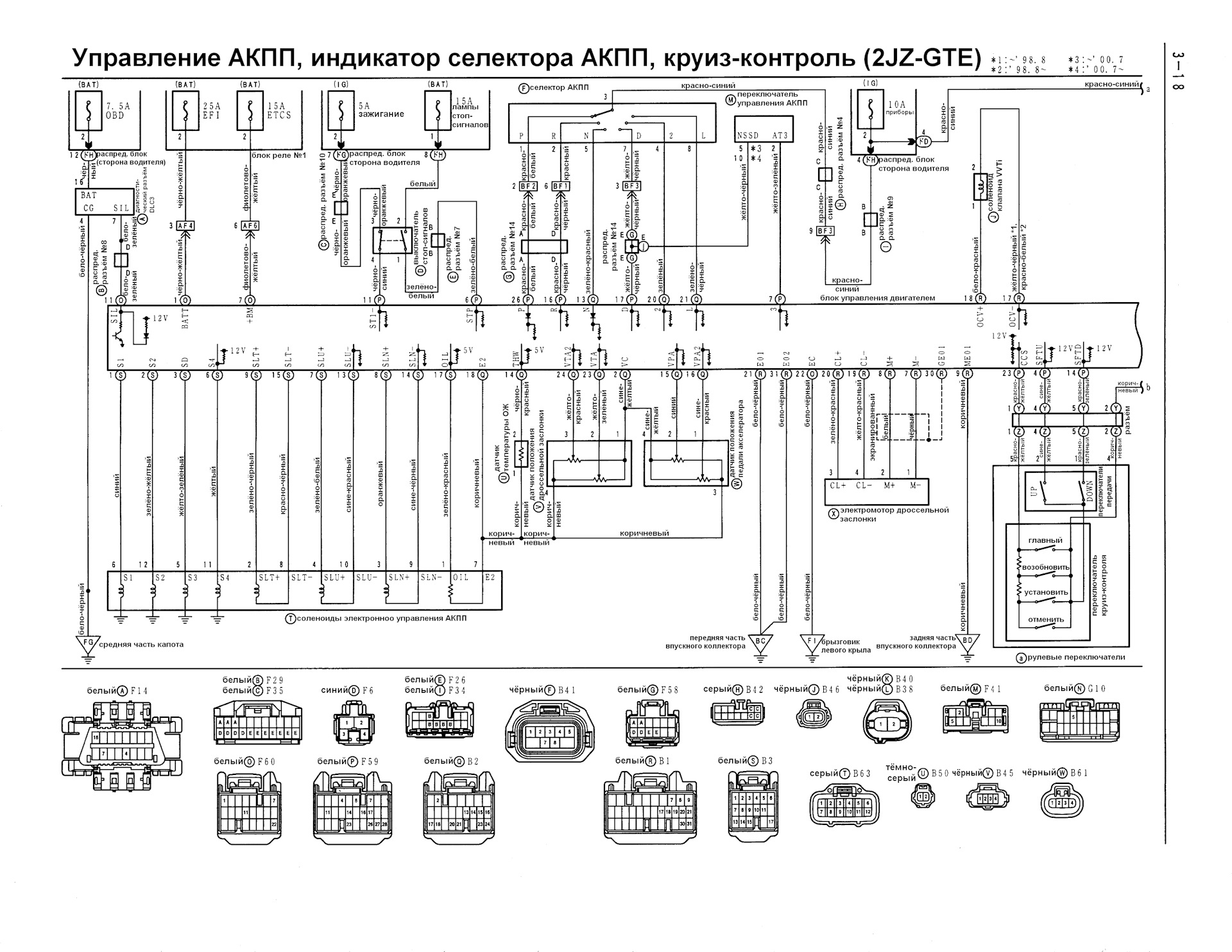 2jz ge схема проводки