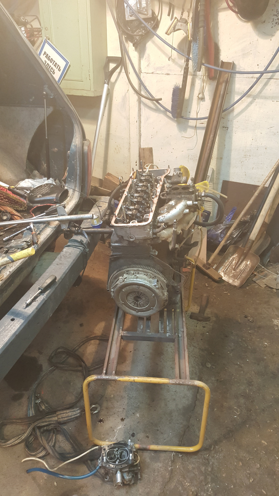 Головка на 17 в поддоне картера. — Lada 4x4 3D, 1,7 л, 1996 года ...