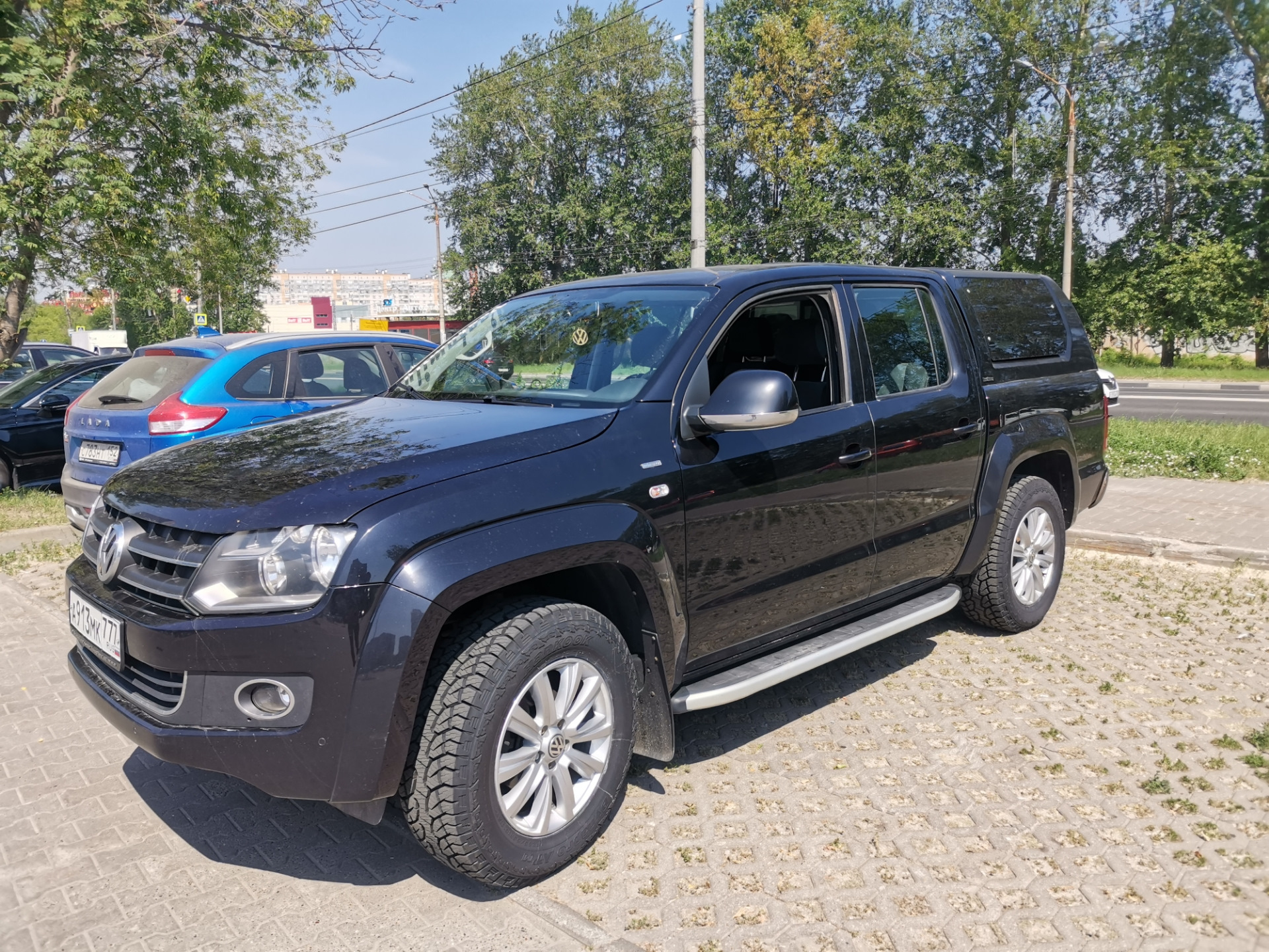 Новая обувь для волка, не мт, но ат265/65 18 — Volkswagen Amarok, 2 л, 2013  года | шины | DRIVE2