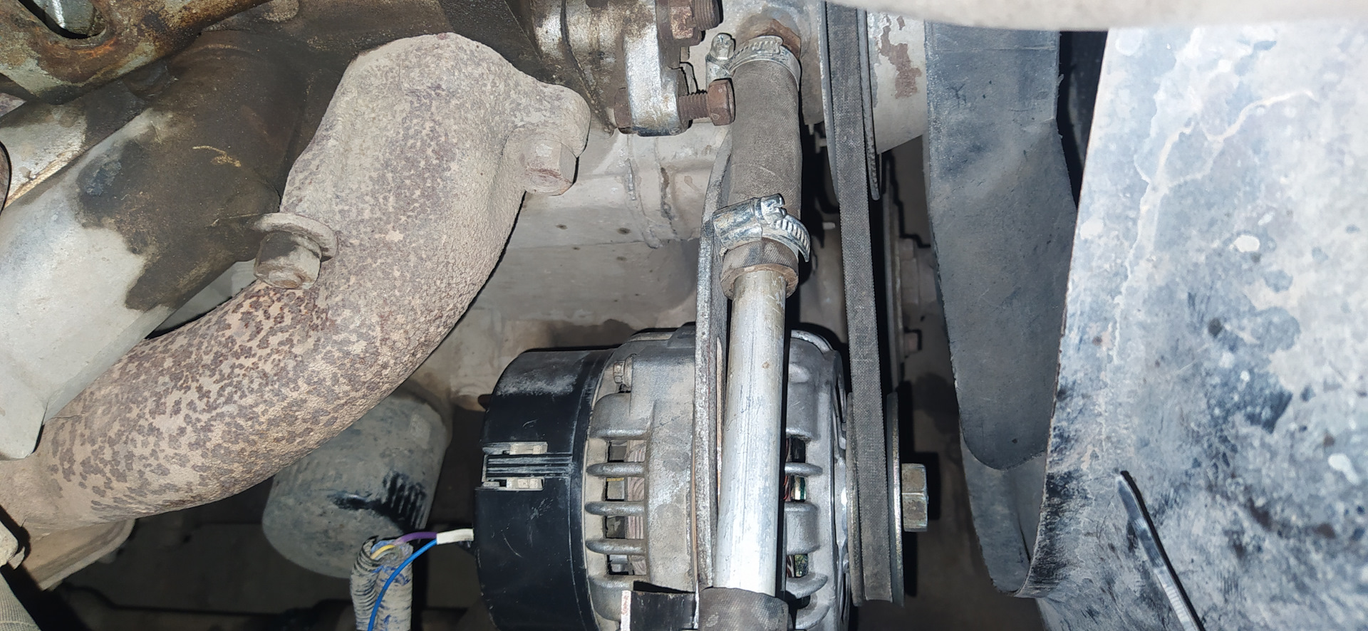 Генератор с Нивы в УАЗе — УАЗ 3962, 2,4 л, 1995 года | своими руками ...