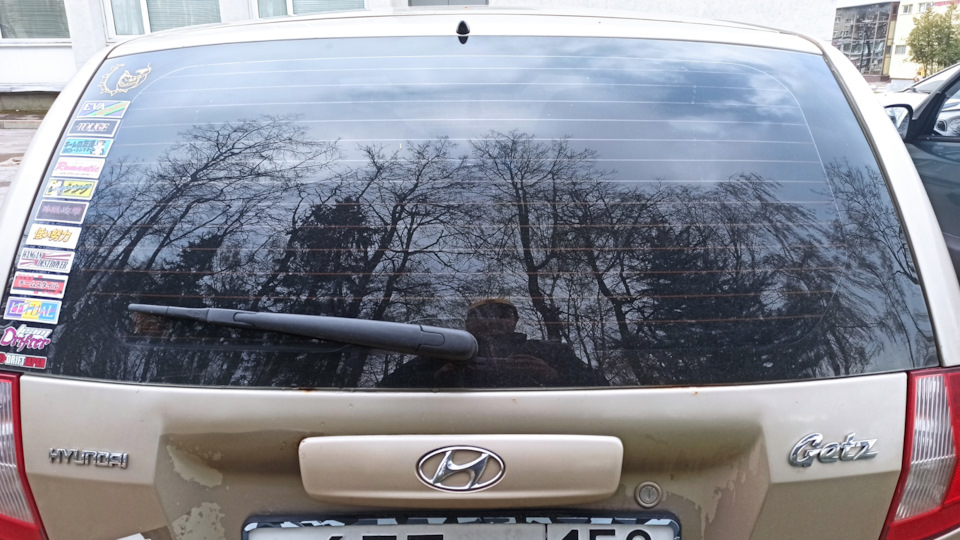 Задний дворник от KIA Ceed 🙃 — Hyundai Getz, 1,4 л, 2007 года ...
