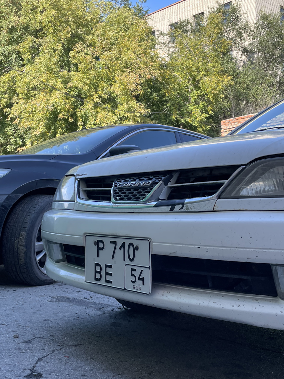 Квадратные номера на месте — Toyota Carina (7G), 1,8 л, 2001 года | своими  руками | DRIVE2