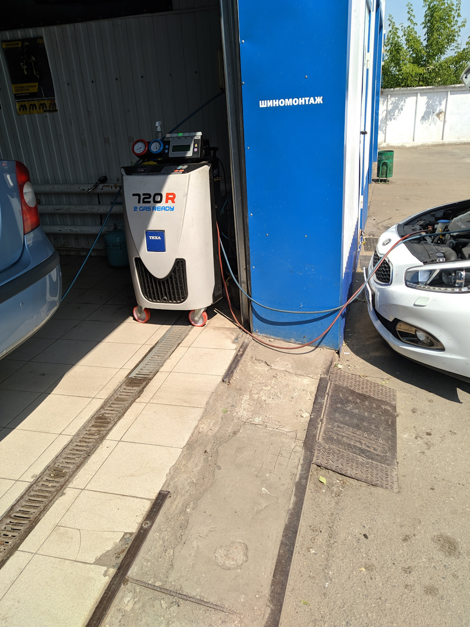 Проверка и дозаправка кондиционера, чистка. — KIA Ceed SW (2G), 1,6 л ...