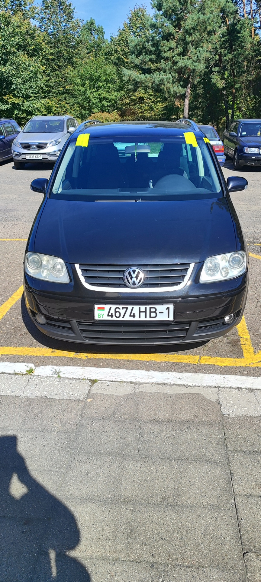 Замена лобового стекла vw touran. — Volkswagen Touran (1G), 2 л, 2005 ...