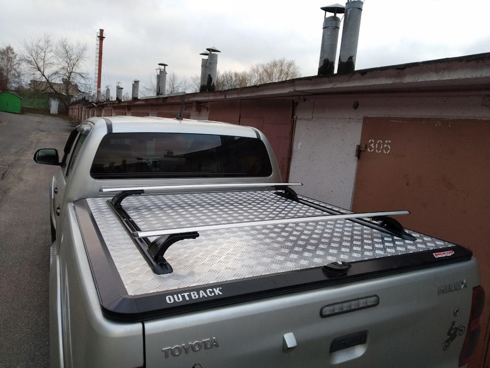 Крышка кузова под палатку. — Toyota Hilux (7G), 2,5 л, 2012 года ...