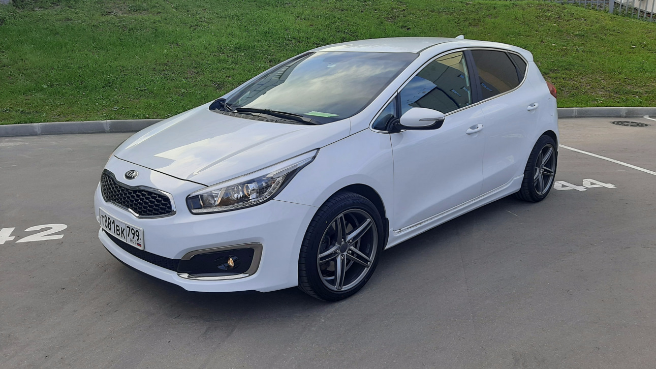 KIA Ceed (2G) 1.6 бензиновый 2018 | White Glamour на DRIVE2