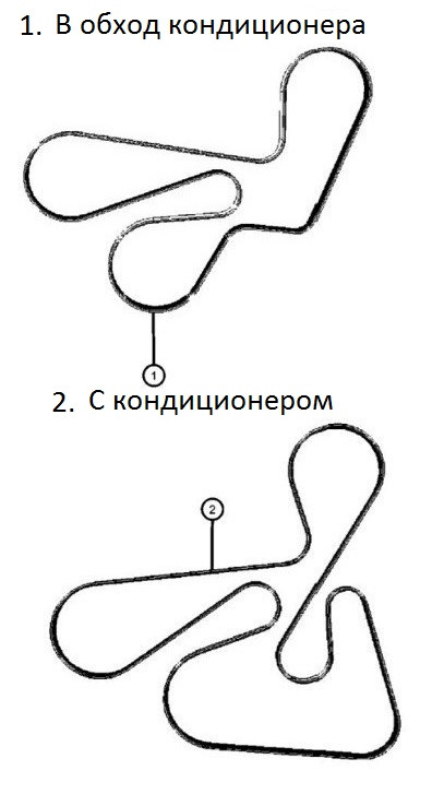 Додж калибр приводной ремень схема