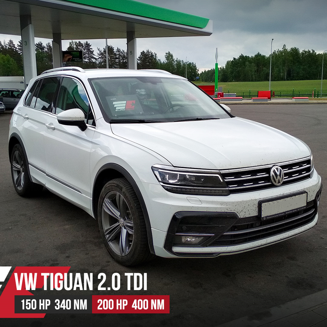 Чип тюнинг VW Tiguan 2 0 TSI Stage 1 300 л с 450 нм Eurocode Tuning Belarus на DRIVE2