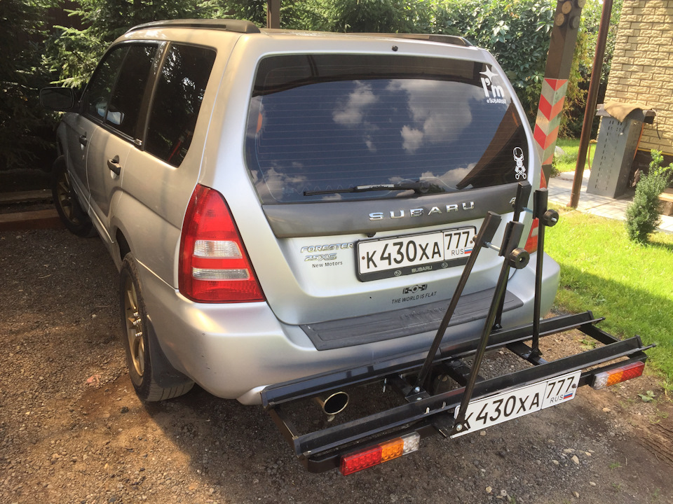 Велобагажник на фаркоп своими руками) — Subaru Forester (SG), 2,5 л, 2002  года | аксессуары | DRIVE2