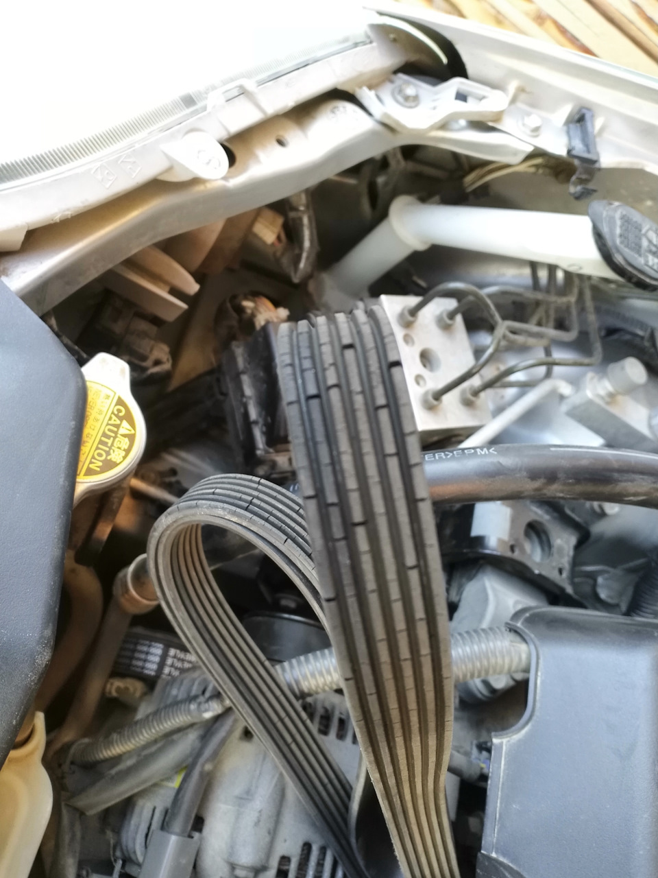 Ремень генератора — Toyota Corolla (120), 1,6 л, 2004 года | расходники ...
