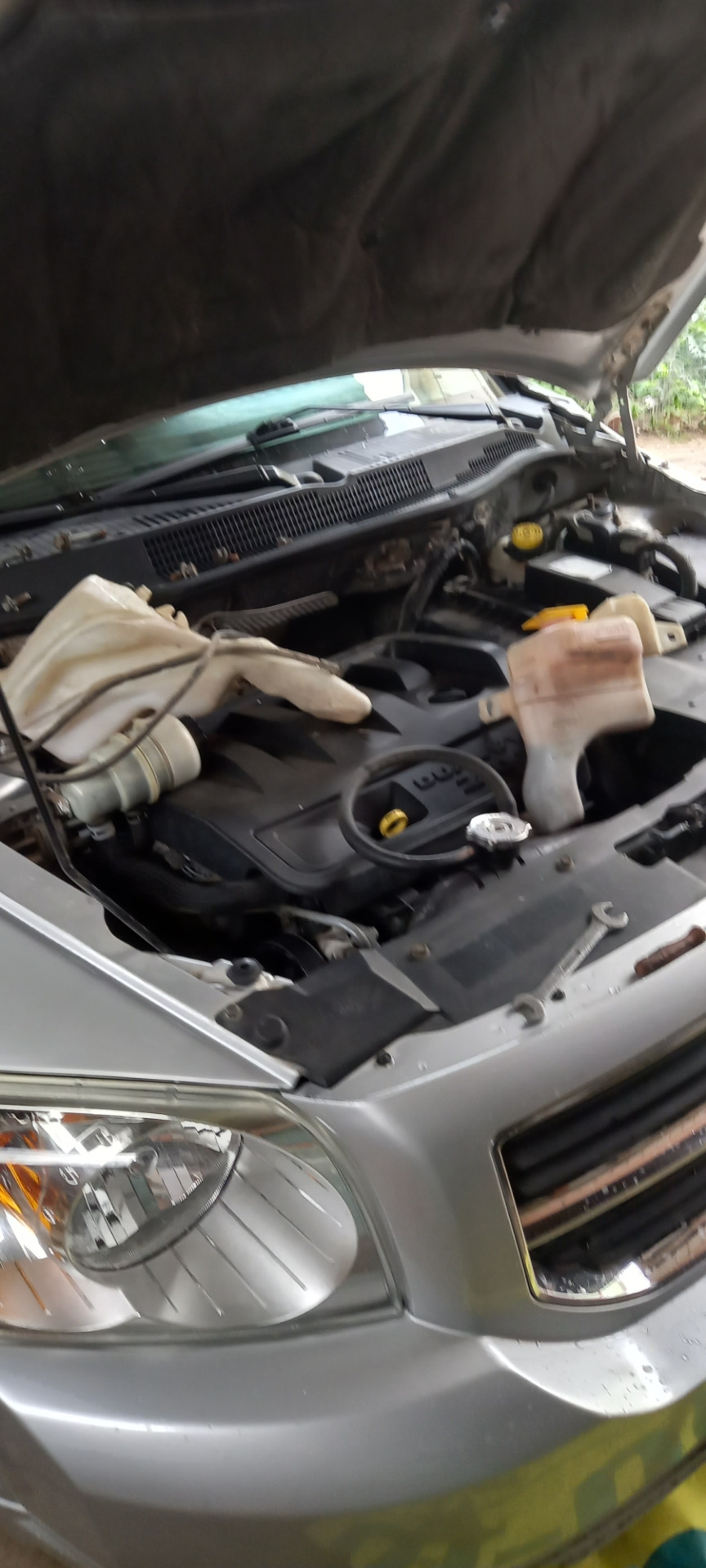 Подушки двигателя продолжение — Dodge Caliber, 2 л, 2010 года ...