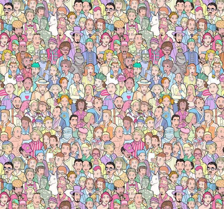 Много где побывала. Картинки из мультика спанч боб. Уолли валдо комиксы. Картина с множеством персонажей. Много где побывала.