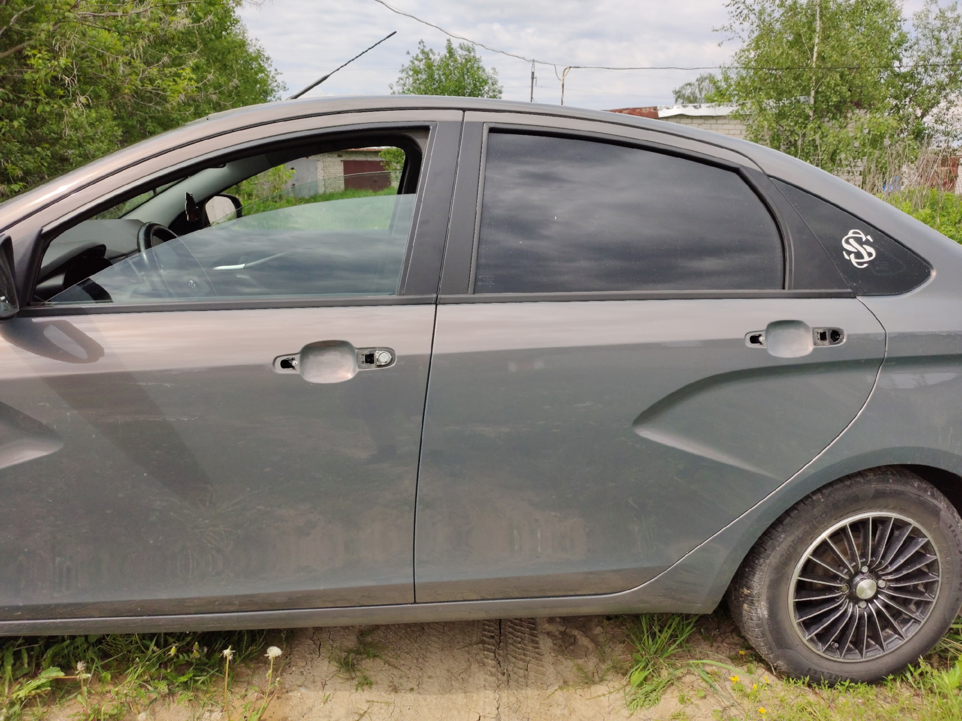 Покраска ручек в цвет кузова(Фантом 496) — Lada Vesta, 1,6 л, 2017 года |  стайлинг | DRIVE2