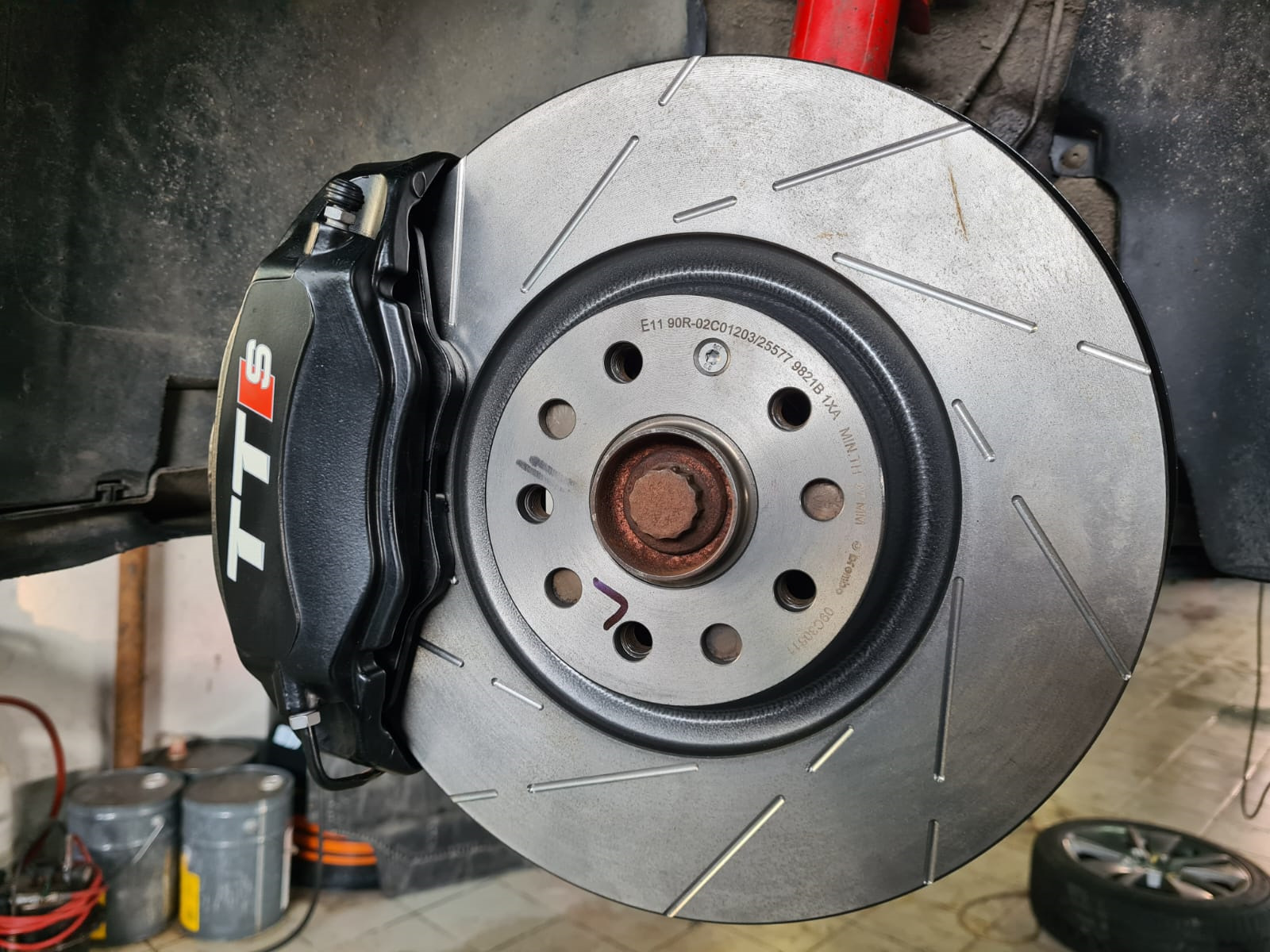 Установка тормозов. BREMBO 340 диски.