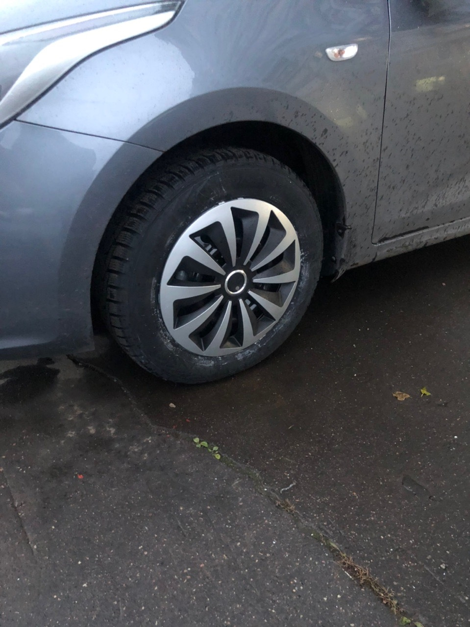 Поставил зимнюю резину — KIA Rio (4G), 1,6 л, 2019 года | шины | DRIVE2