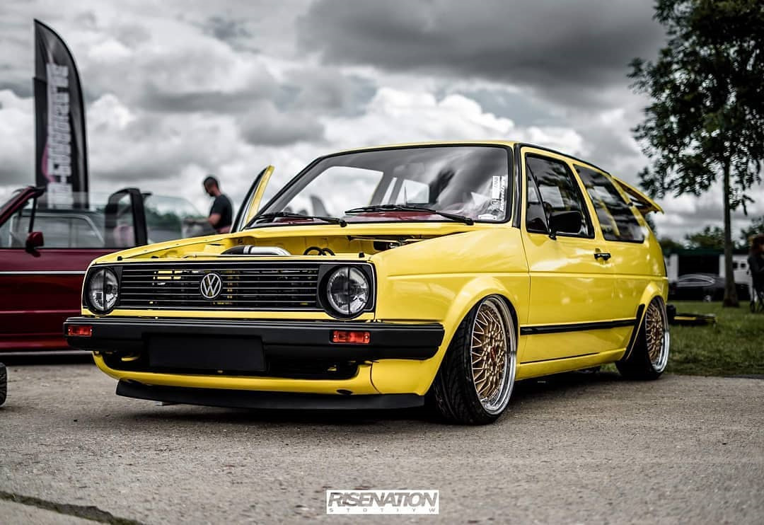 Занижение volkswagen golf 2