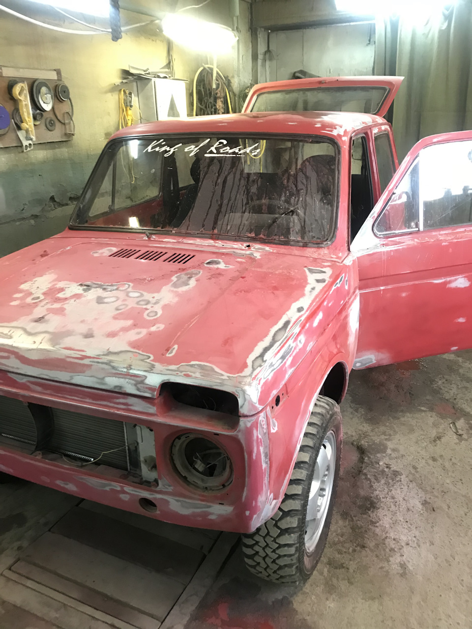 Покраска нивы в Алигатор. — Lada 4x4 3D, 1,7 л, 1997 года | кузовной ...