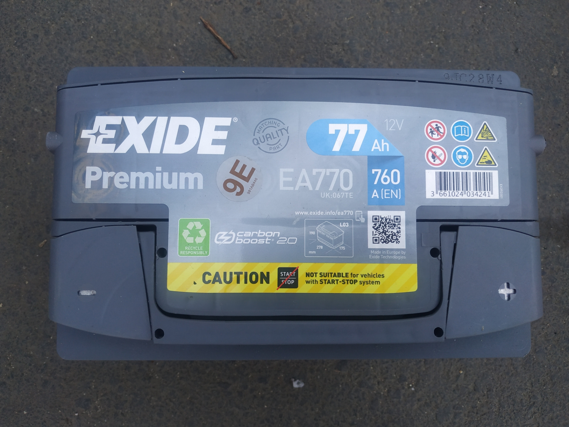 Аккумулятор Exide Premium Ea770 Купить