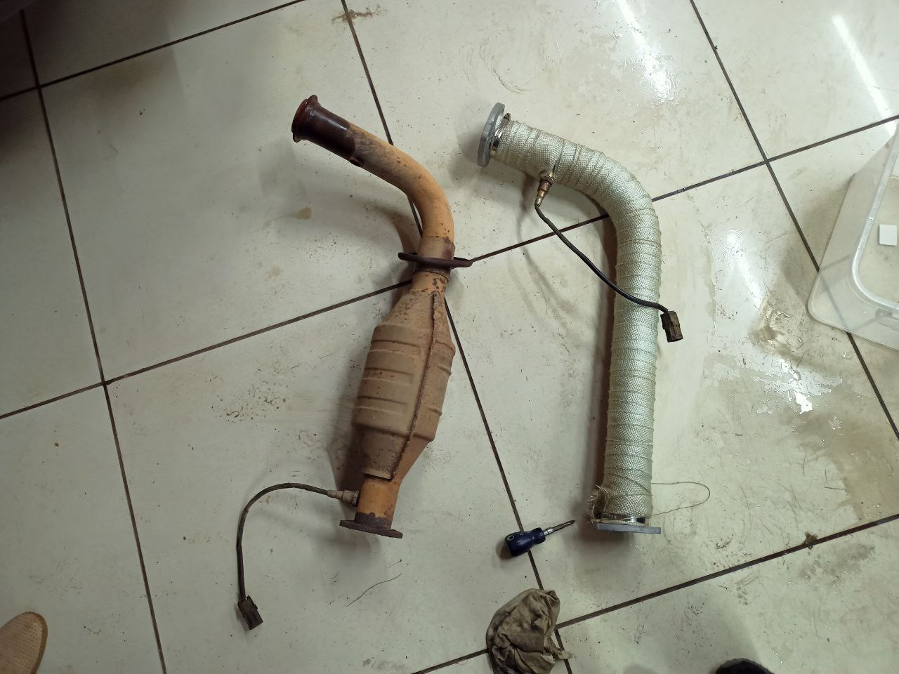 Замена приемной трубы на нержавейку. — УАЗ Patriot, 2,7 л, 2017 года ...