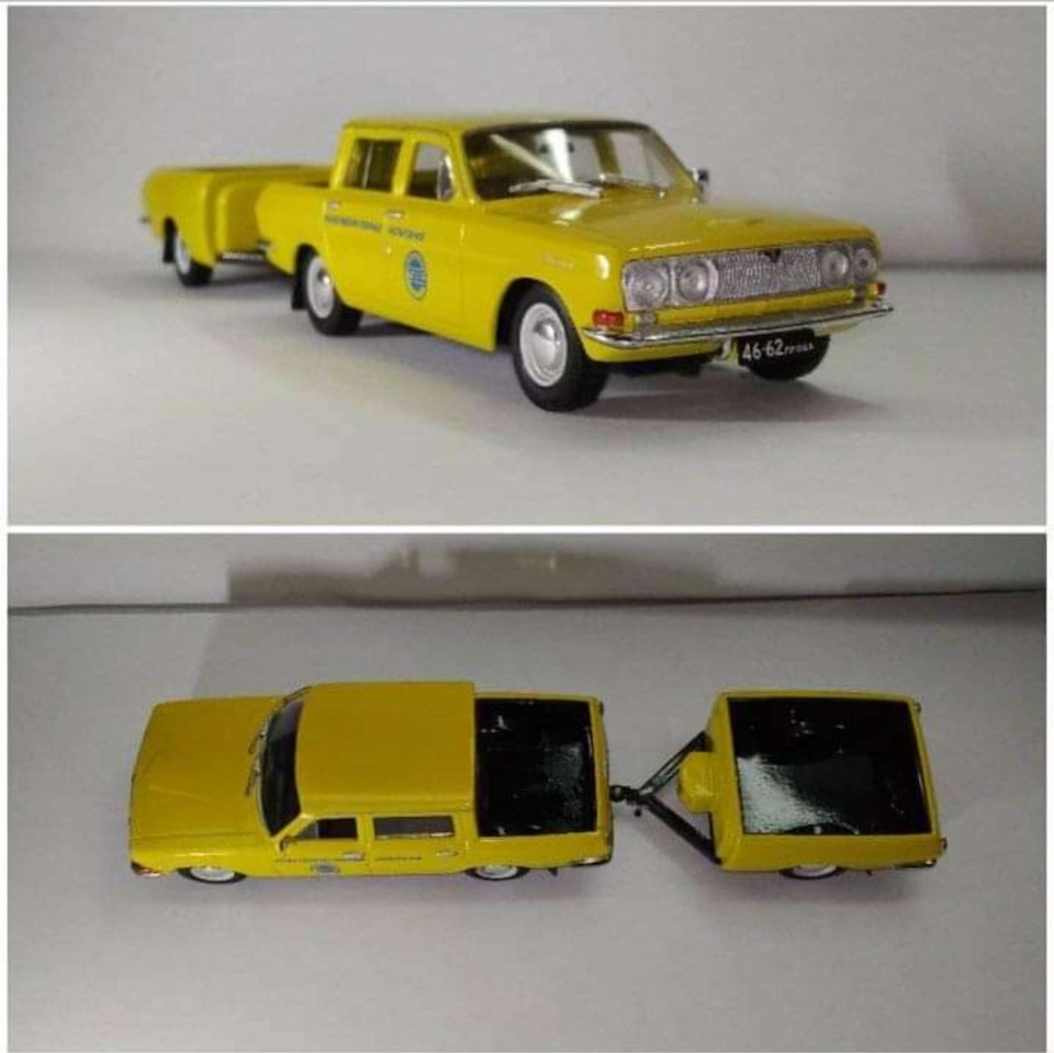 Волга ГАЗ-2402 Пикап с прицепом 1/43 — DRIVE2