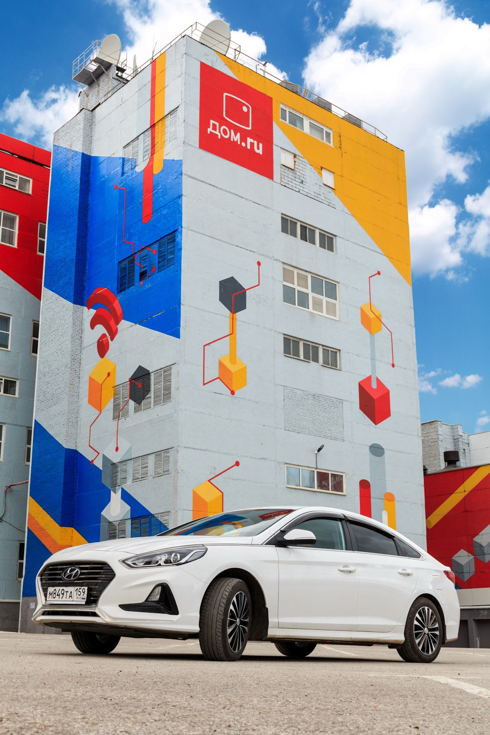 Дефлекторы окон (aka ветровики). — Hyundai Sonata VII (LF), 2 л, 2019 года  | аксессуары | DRIVE2