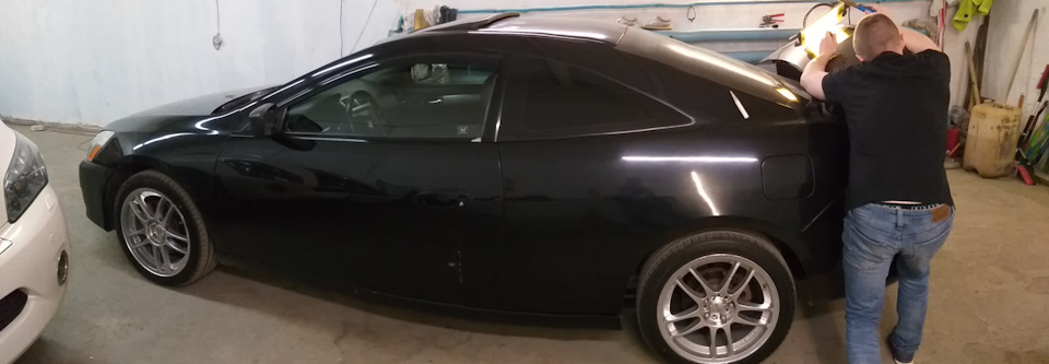 Правка вмятин без покраски — Honda Accord Coupe (7G), 2,4 л, 2004 года ...