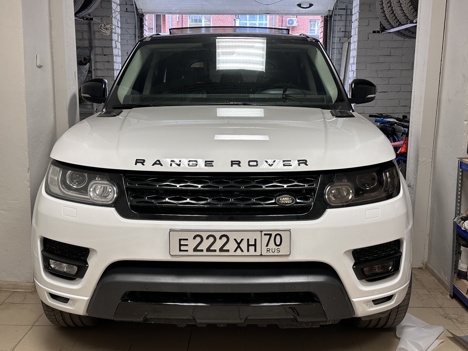 Затемнение фар — Land Rover Range Rover Sport (2G), 3 л, 2014 года ...