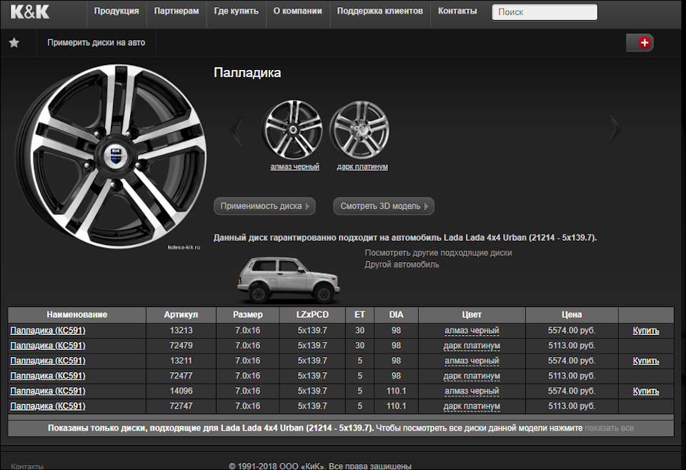 Диски по марке автомобиля. Примерка дисков. Виртуальная примерка дисков на автомобиль.