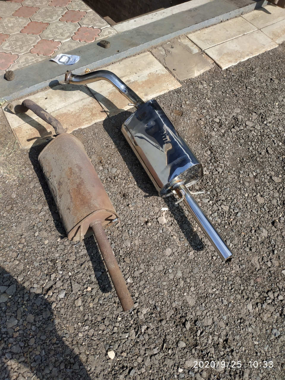 Выхлопная из нержавейки — Daewoo Lanos, 1,5 л, 2005 года | плановое ТО ...