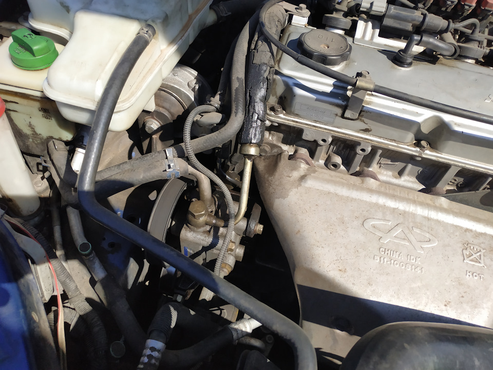 Замена шланга высокого давления гур — Chery Eastar, 2,4 л, 2006 года ...