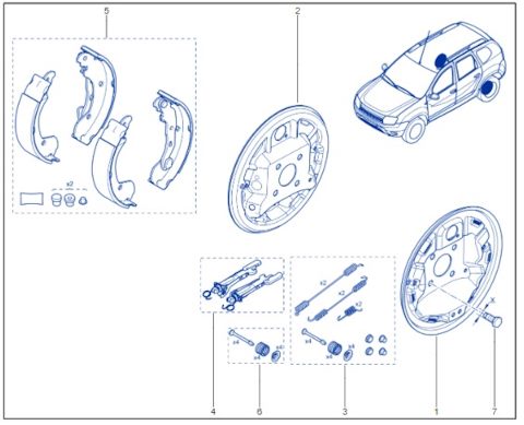 440269087R РЕМКомплект ПРУЖИН ВОЗВРАТНЫХ RENAULT | Запчасти на DRIVE2