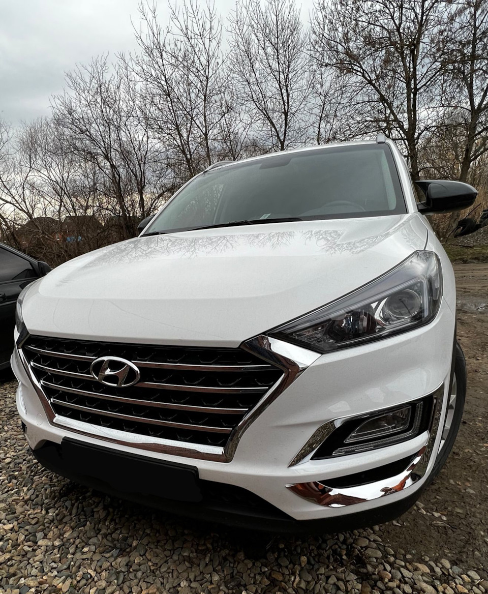 Накладки на передний бампер — Hyundai Tucson (TL), 2 л, 2019 года |  стайлинг | DRIVE2