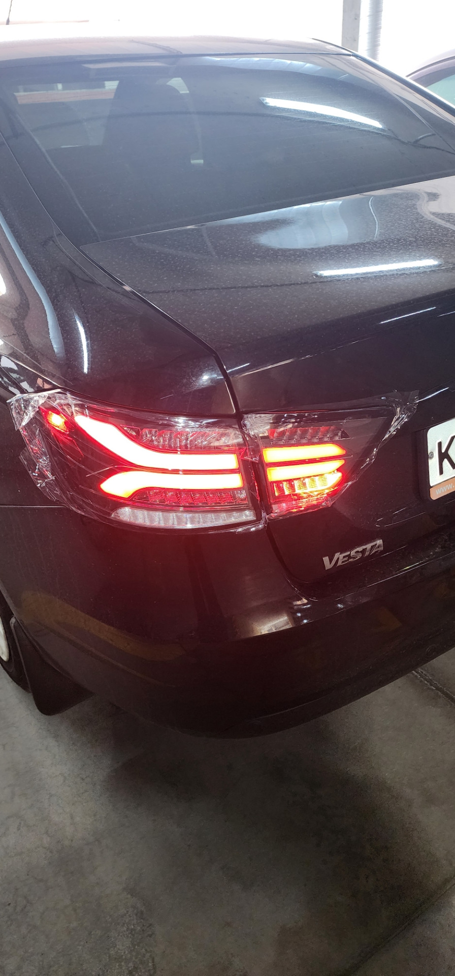 Задние Led фонари в стиле amg — Lada Vesta (1G), 1,6 л, 2020 года ...