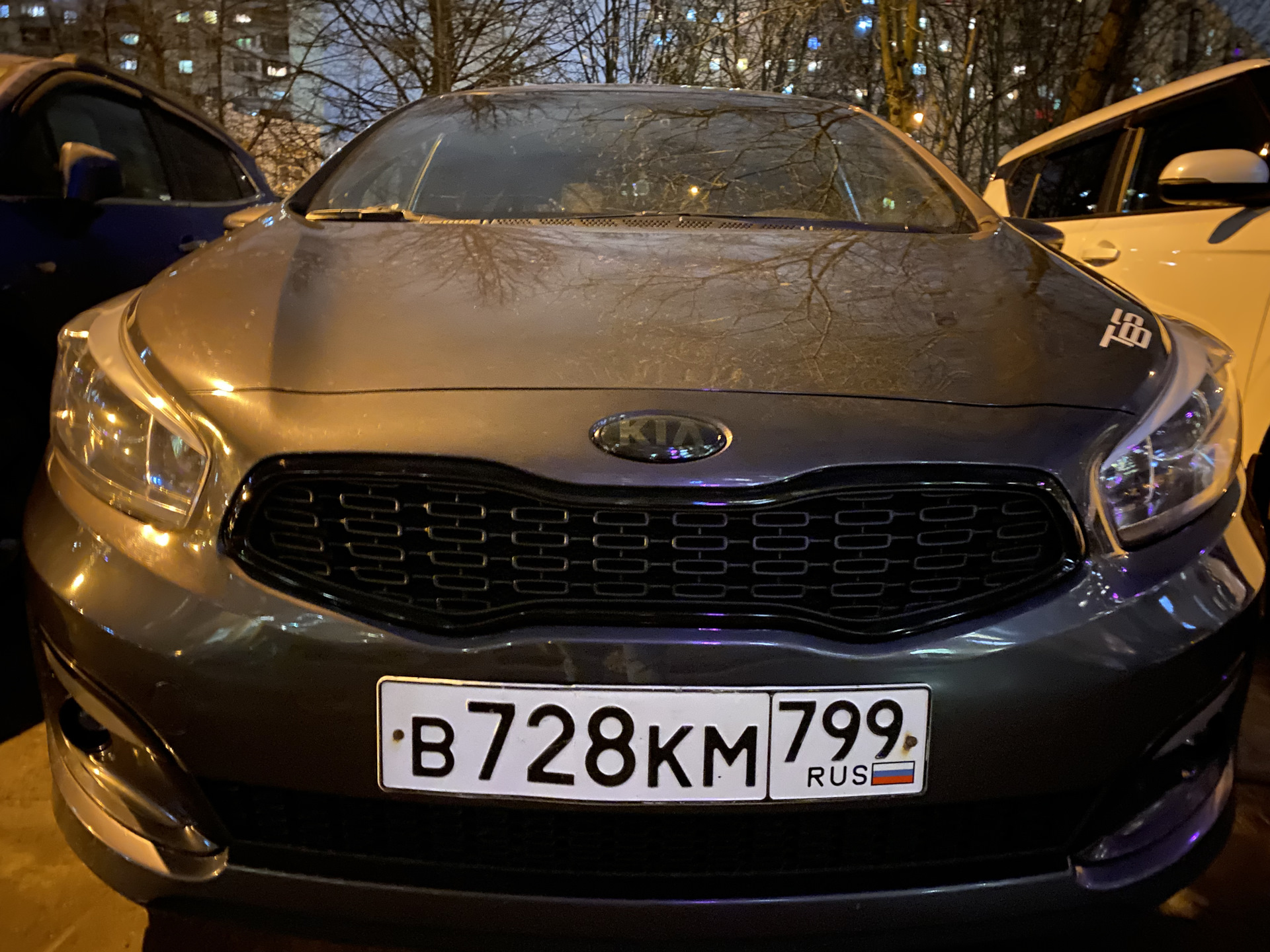 Эмблема аля black edition. И Анти хром — KIA Ceed (2G), 1,6 л, 2018 ...