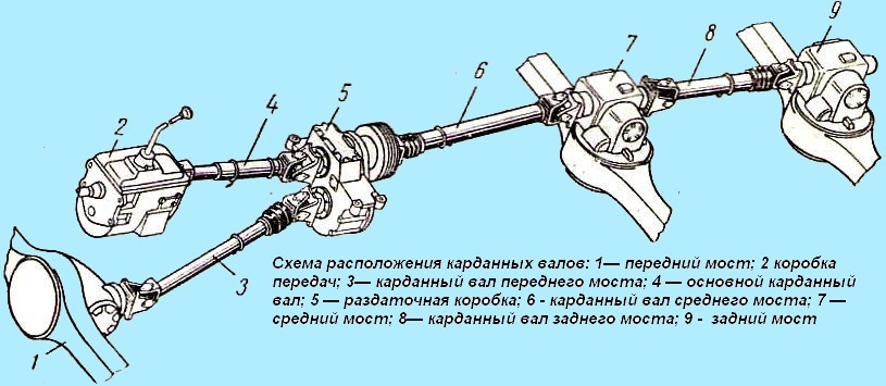 Какие шарниры применяются в передних ведущих мостах изучаемых автомобилей