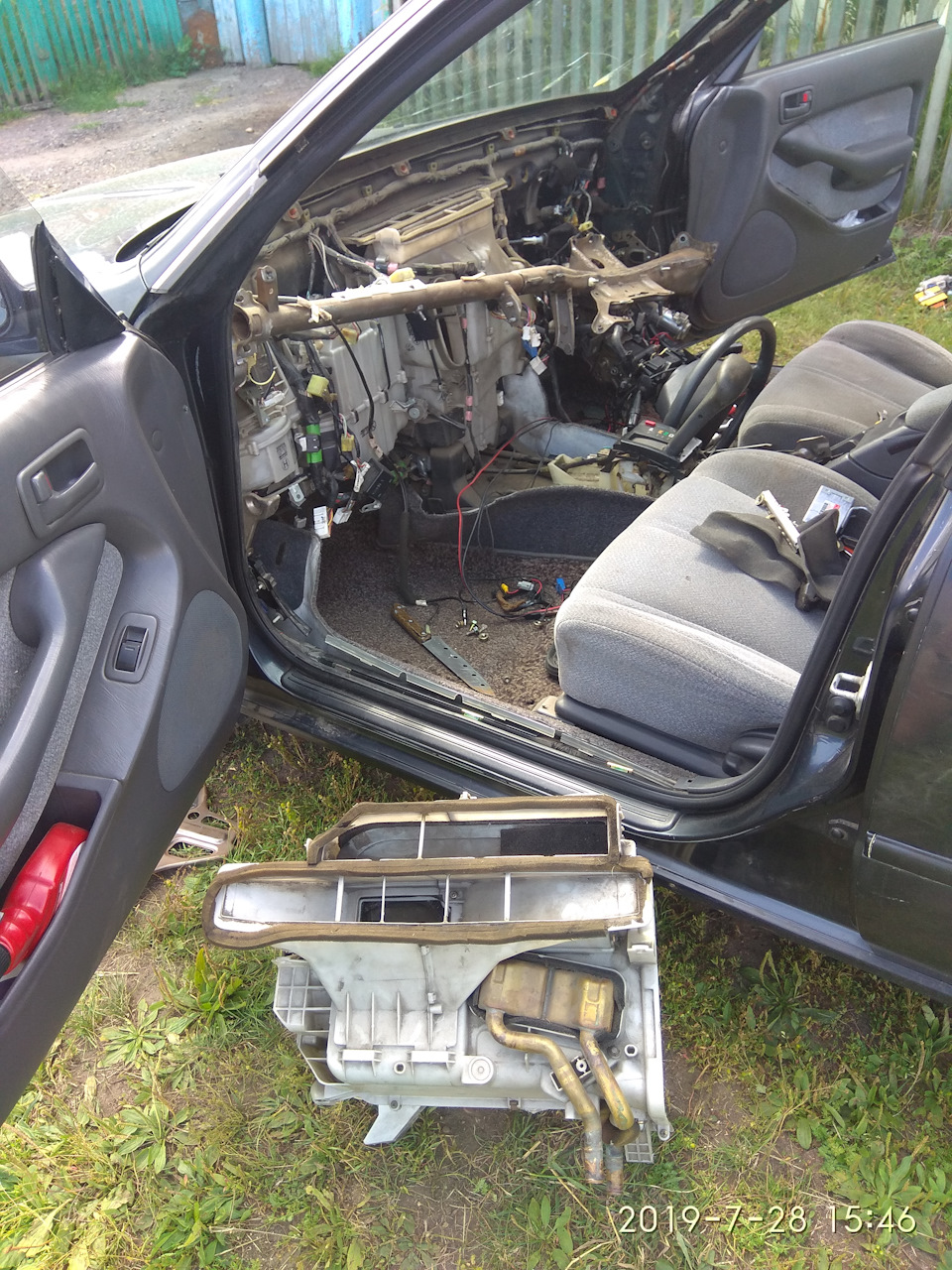 Как снять радиатор печки виста ардео Радиатор печки с дизеля - Toyota Vista (30), 1,8 л, 1993 года своими руками DRIV