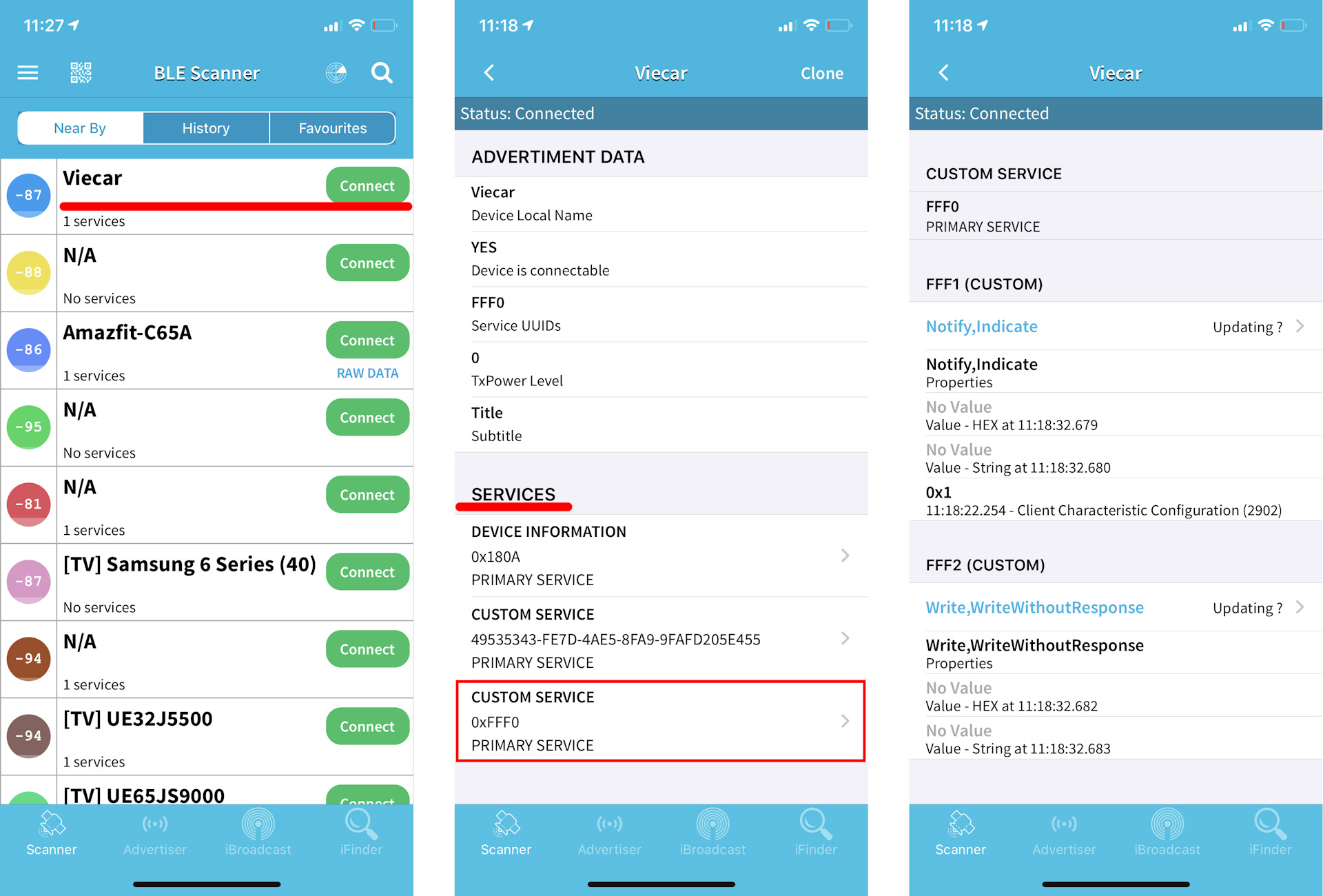 Как выглядит программа ble utility. Ble scanning. Bluetooth scanner for android. Ble scanning. Ble scanning.