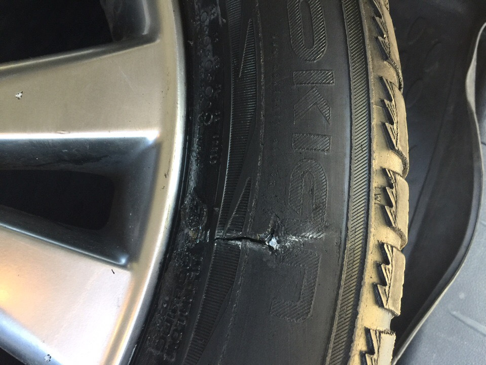 Ремонт бокового пореза. — Nissan Murano II, 3,5 л, 2013 года | шины ...