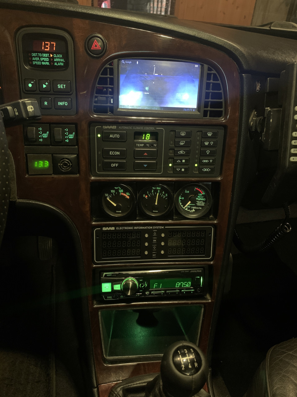 Примерка большого показометра — Saab 9000, 2,3 л, 1997 года ...