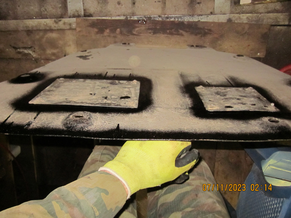 Локально заантикорил защиту и перевернул самодельные брызгозащитные щитки в зимнее положение — Lada Vesta SW (1G)