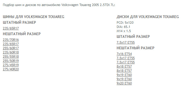 Разболтовка touareg. Размер колес Туарег 2005. Размерность шин Туарег 2011.