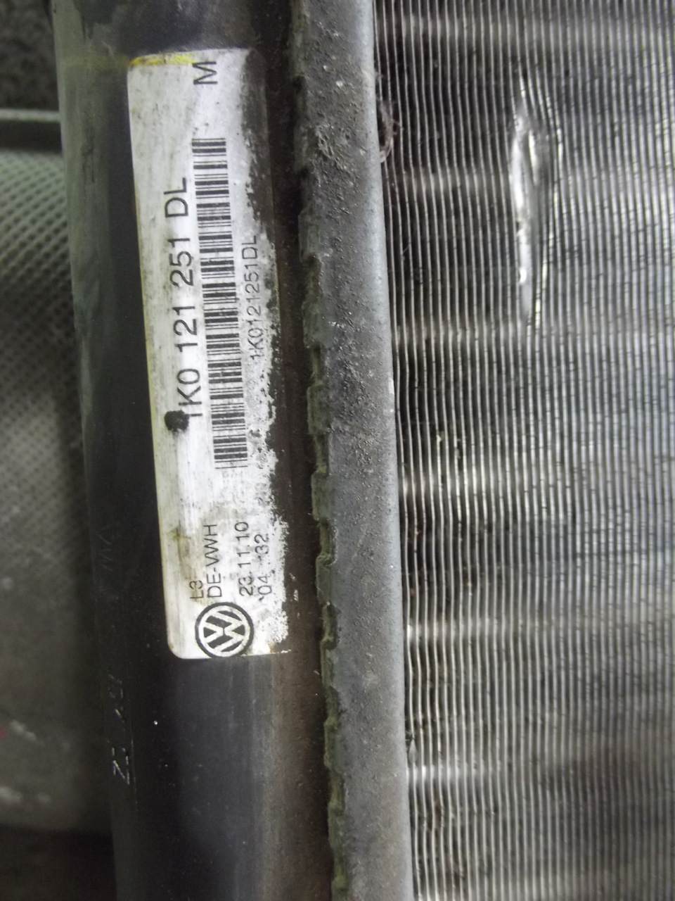1K0121251DL РАДИАТОР ДВС AUDI A3 (8PA, 8P1), VOLKSWAGEN CADDY/EOS/GOLF ...